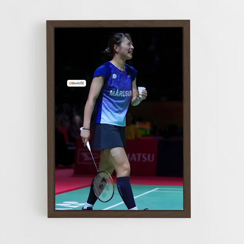 Poster Yuki fukushima gracieux – affiche Badminton (vue 5)